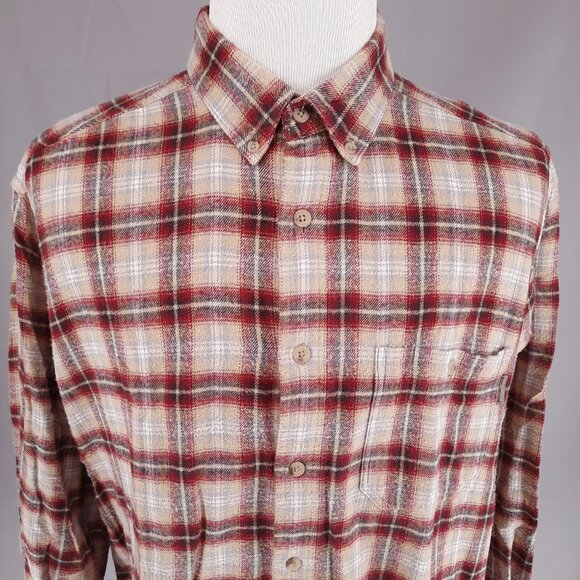 Woolrich Flannel Plaid Long Sleeve Shirt Men's XL Button Down Workcore Outdoor - Picture 2 of 8